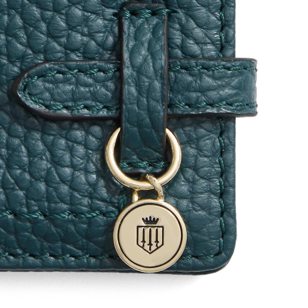 Photo Holder Key Ring Teal Leather - Other