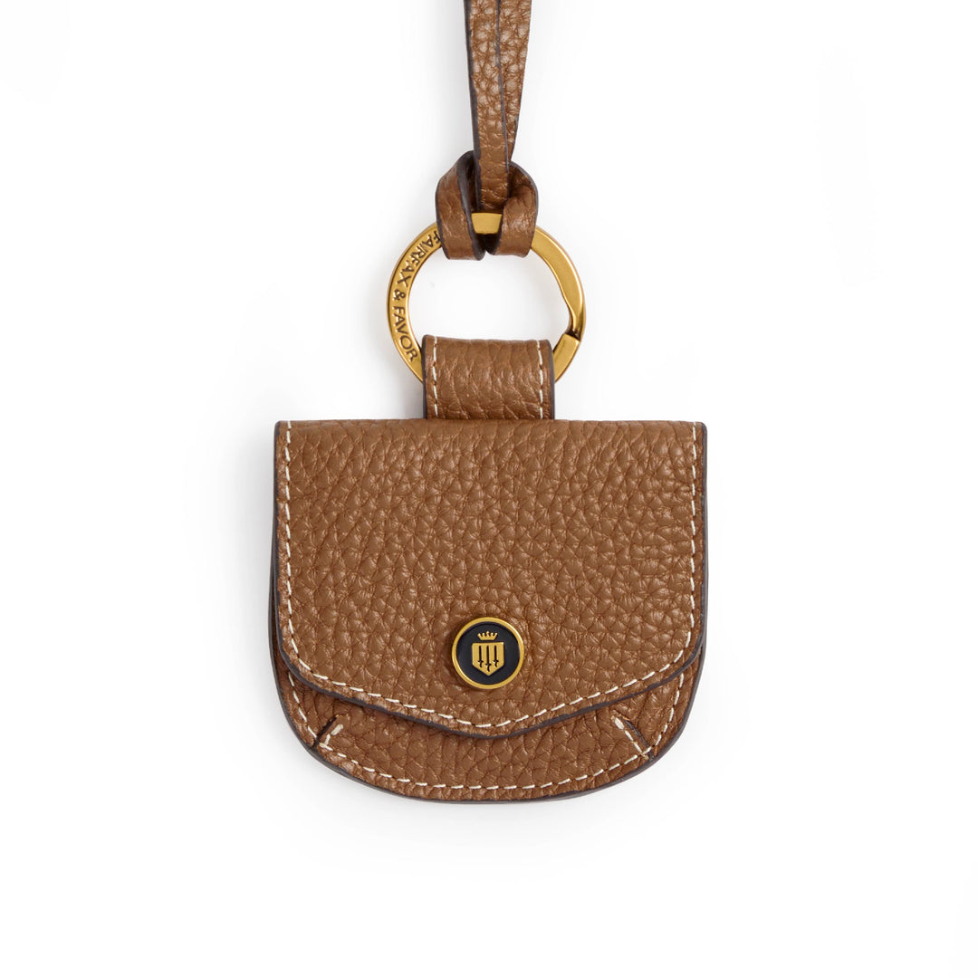 Purse Bag Charm Tan Leather - Other