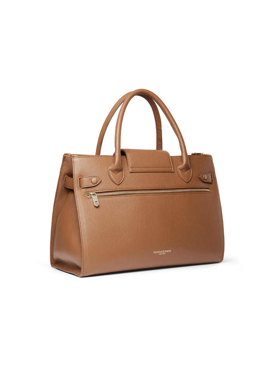 The Windsor - Women's Work Bag - Tan Leather