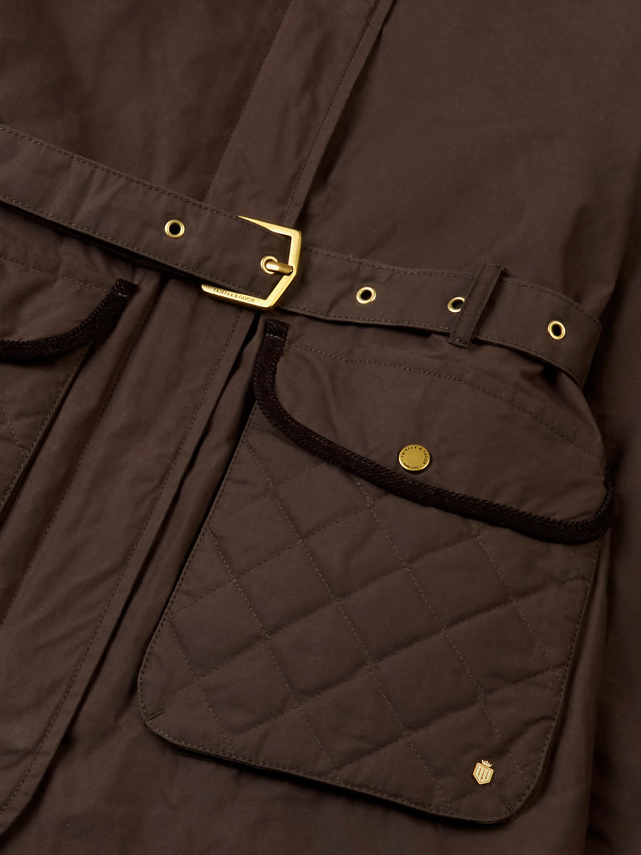 Isla Wax Jacket - Walnut - Jackets