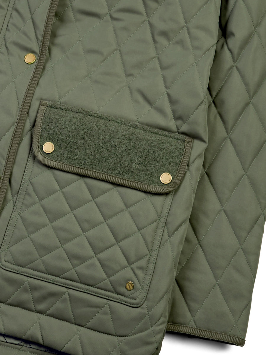 Lorna Quilted Jacket - Khaki - Jackets