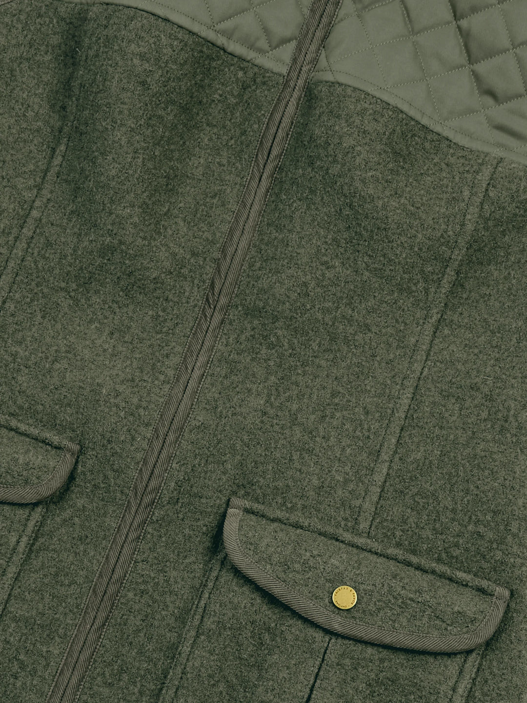 Lorna Quilted Gilet - Khaki - Jackets