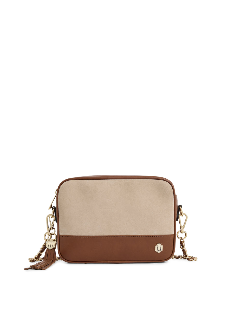 The Finsbury - Women's Cross Body Bag - Tan & Stone