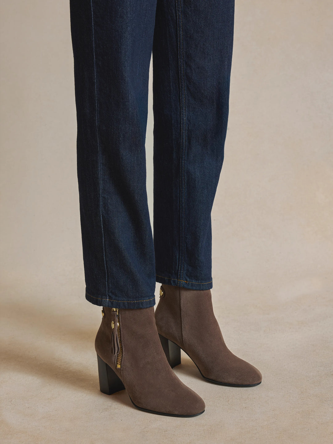 Oakham Ankle - Deep Taupe Suede - Ankle Boots