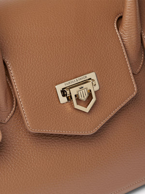 The Loxley Shoulder Bag - Pebbled Tan Leather