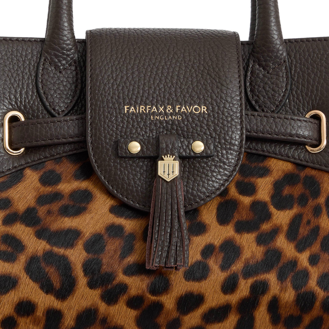Mini Windsor Handbag - Leopard Haircalf - Bags