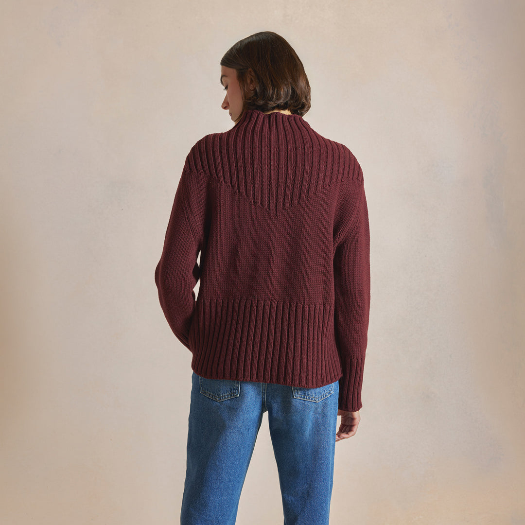Hattie Jumper - Port - Knitwear