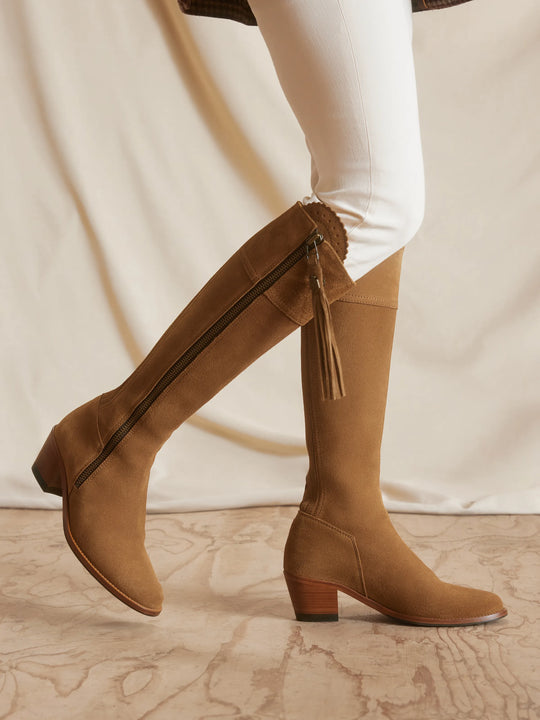 Heeled Regina Women's Tall Heeled Boots Tan Fairfax Favor