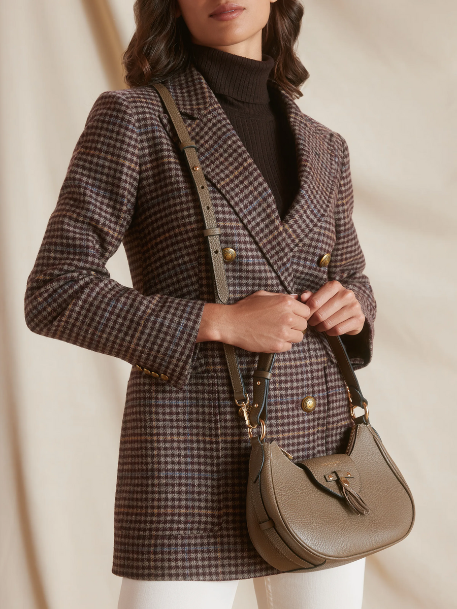 The Windsor - Women's Shoulder Bag - Fog Leather