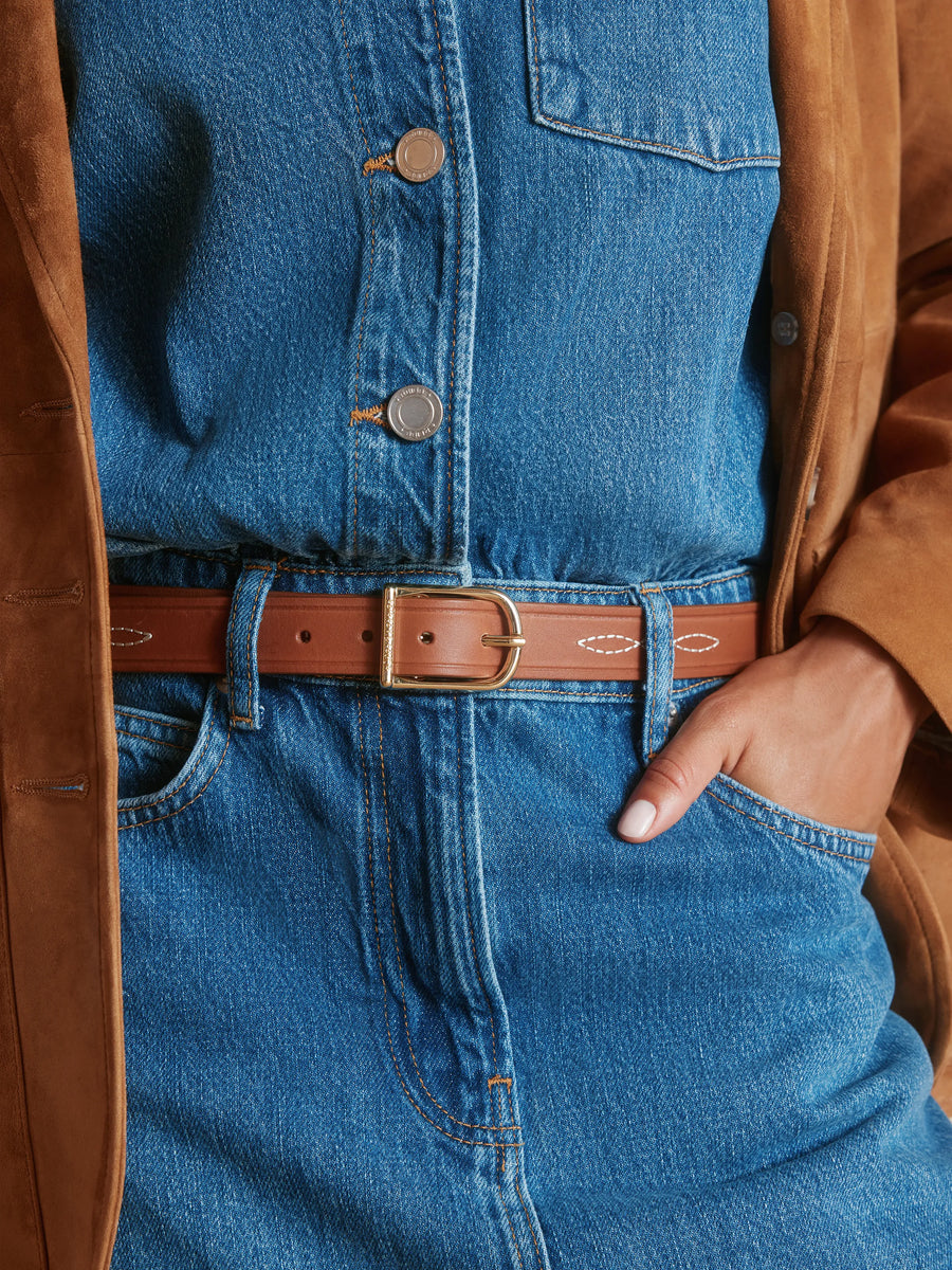 The Rockingham - Women's Belt - Tan leather