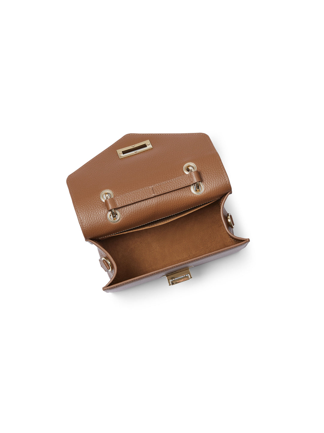 Loxley Mini Cross Body Bag - Pebbled Tan Leather - Bags