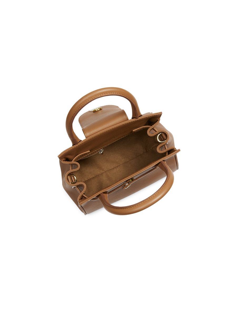 The Mini Windsor Handbag - Full Tan Leather