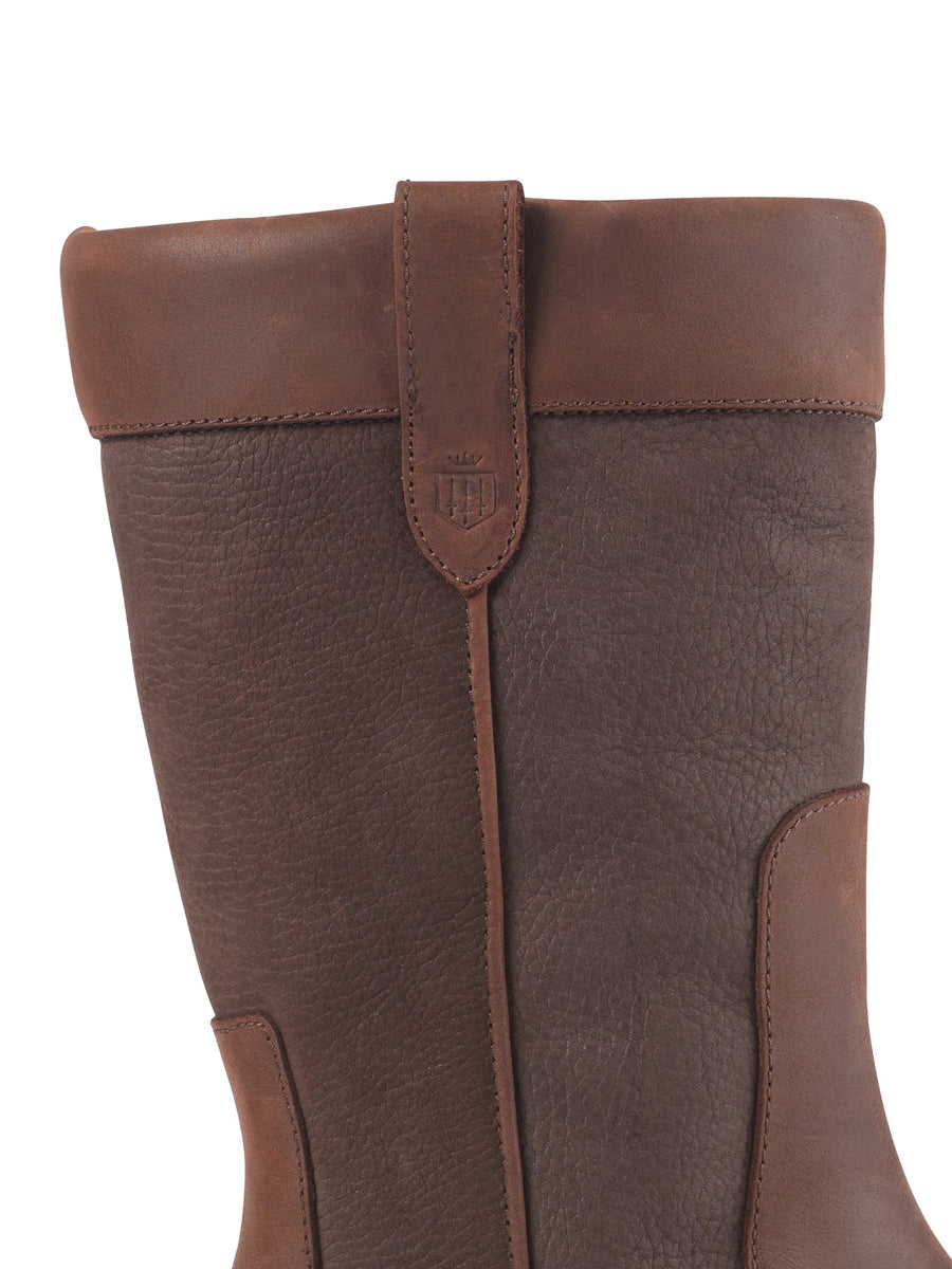 Burghley Mid Calf - Mahogany Leather - Mid Calf Boots