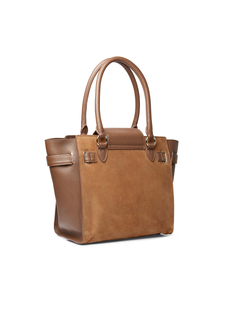 The Windsor - Women's Tote - Tan Suede