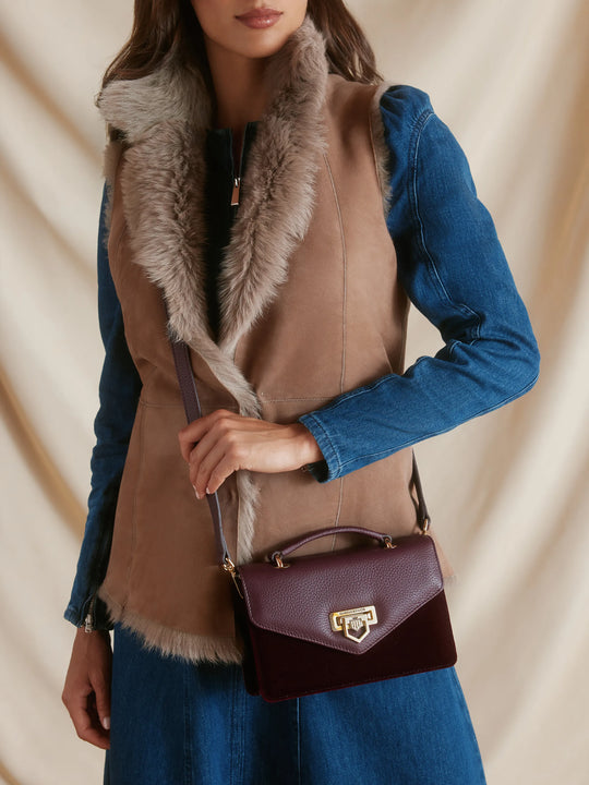 Mini Loxley - Women's Crossbody - Elderberry Velvet | Fairfax & Favor