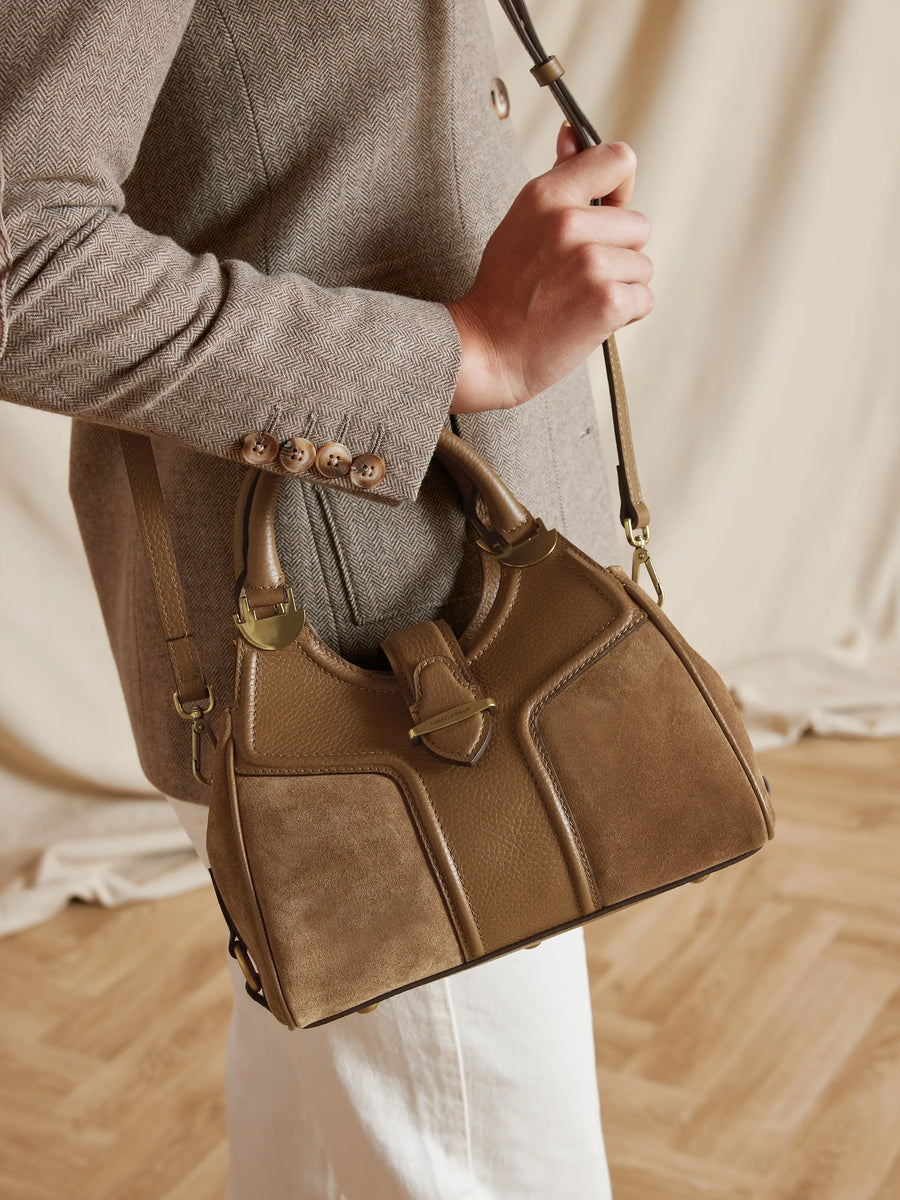 The Aviemore - Women's Handbag - Tan Suede