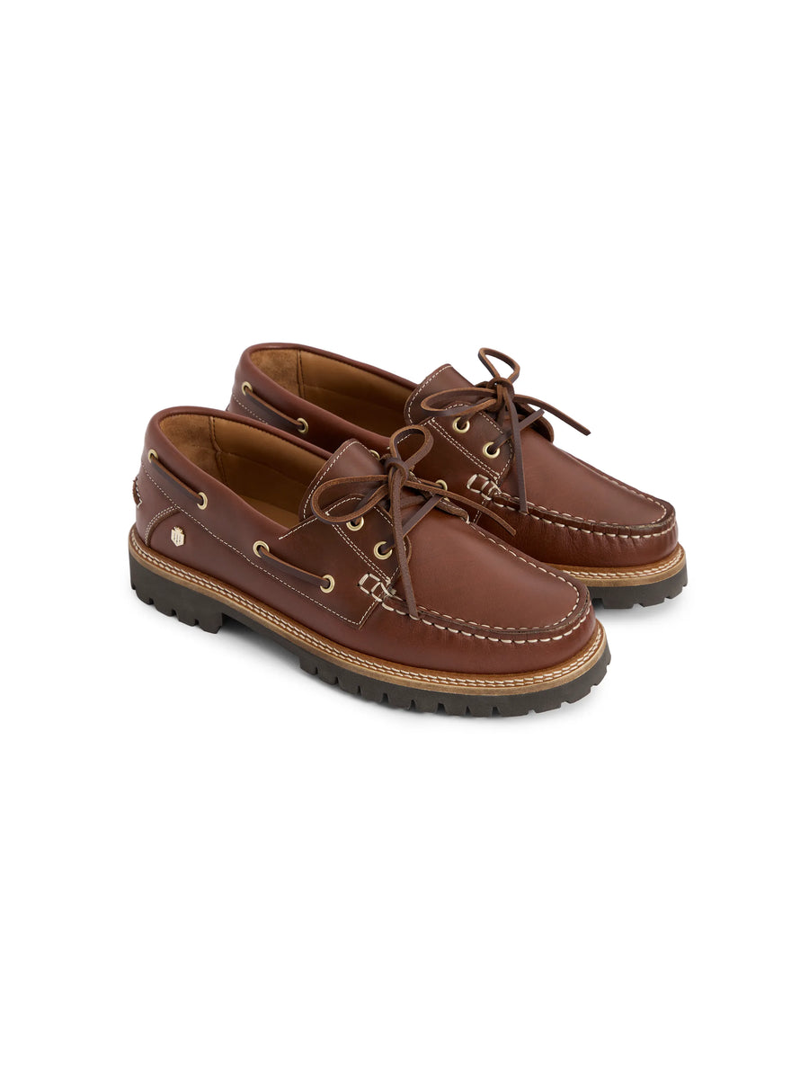 The Aldeburgh - Women's Deck Shoe - Tan Leather