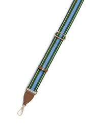 Signature Webbing Strap - Clover Green & Sky Blue