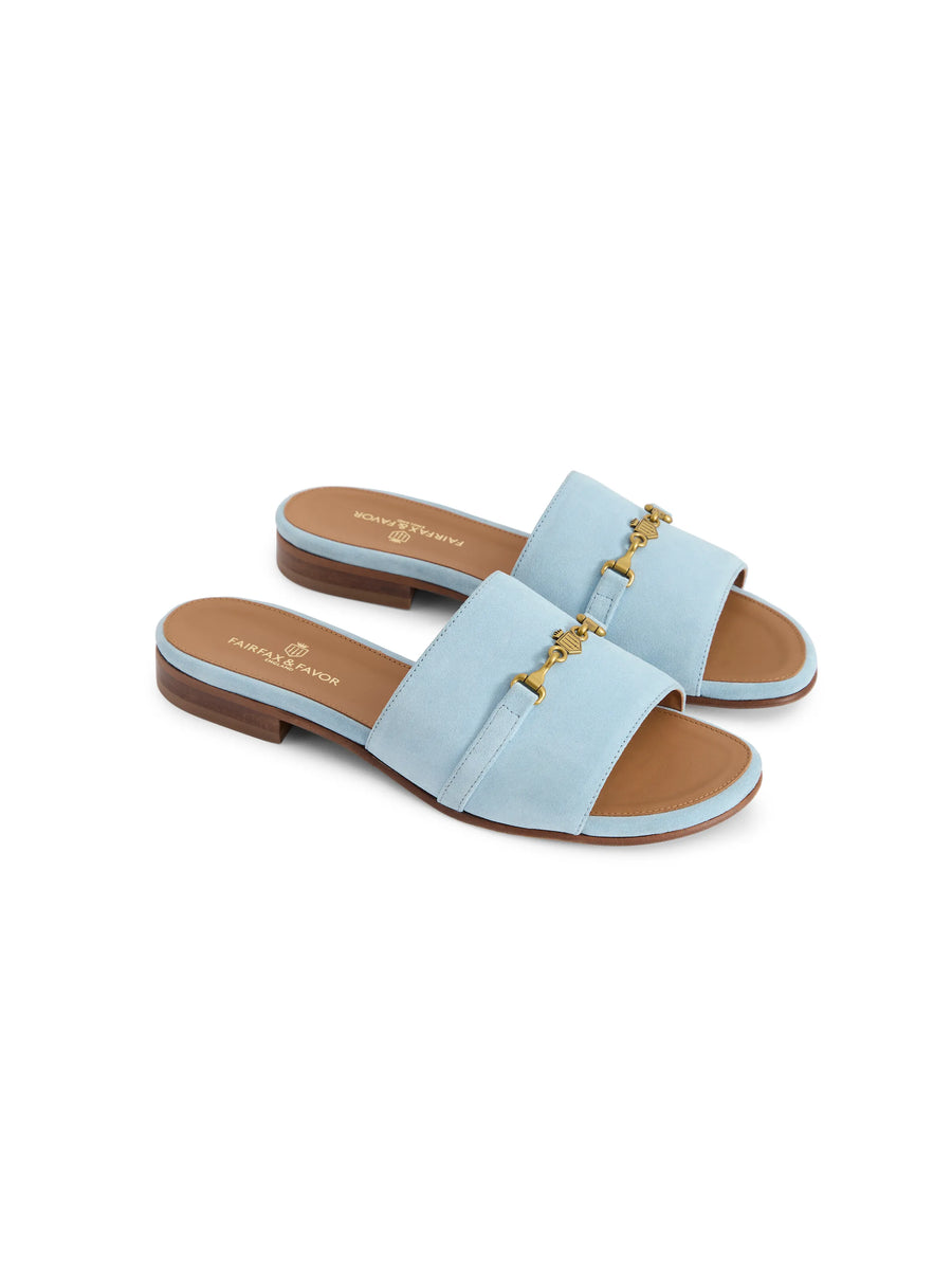 The Heacham - Women's Sandal - Sky Blue Suede