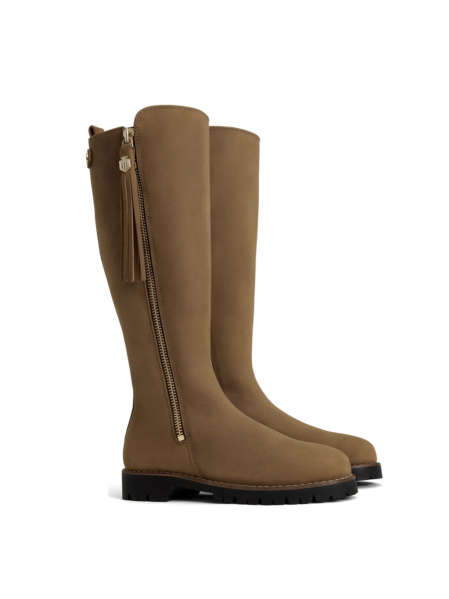 The Oakham - Women's Waterproof Boots - Oak Leather, Regular Calf