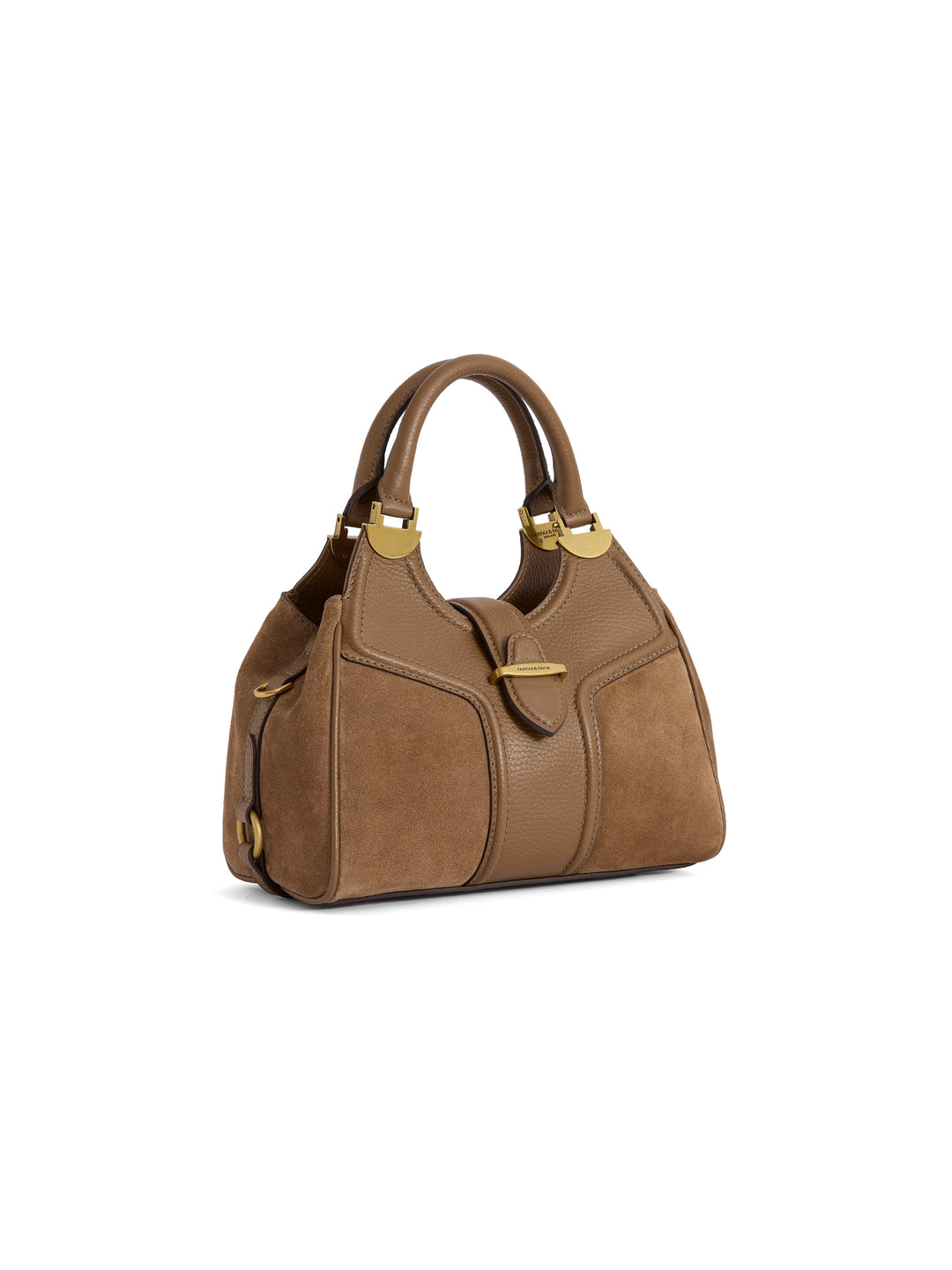 Mini Aviemore Handbag - Tan Suede - Bags