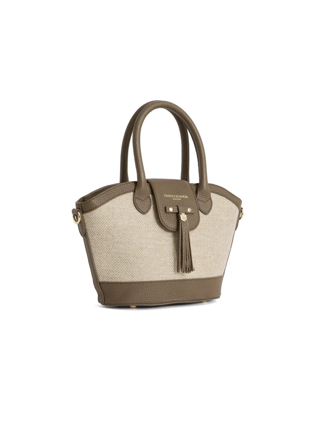 Mini Windsor Tote - Herringbone Fawn Leather - Bags