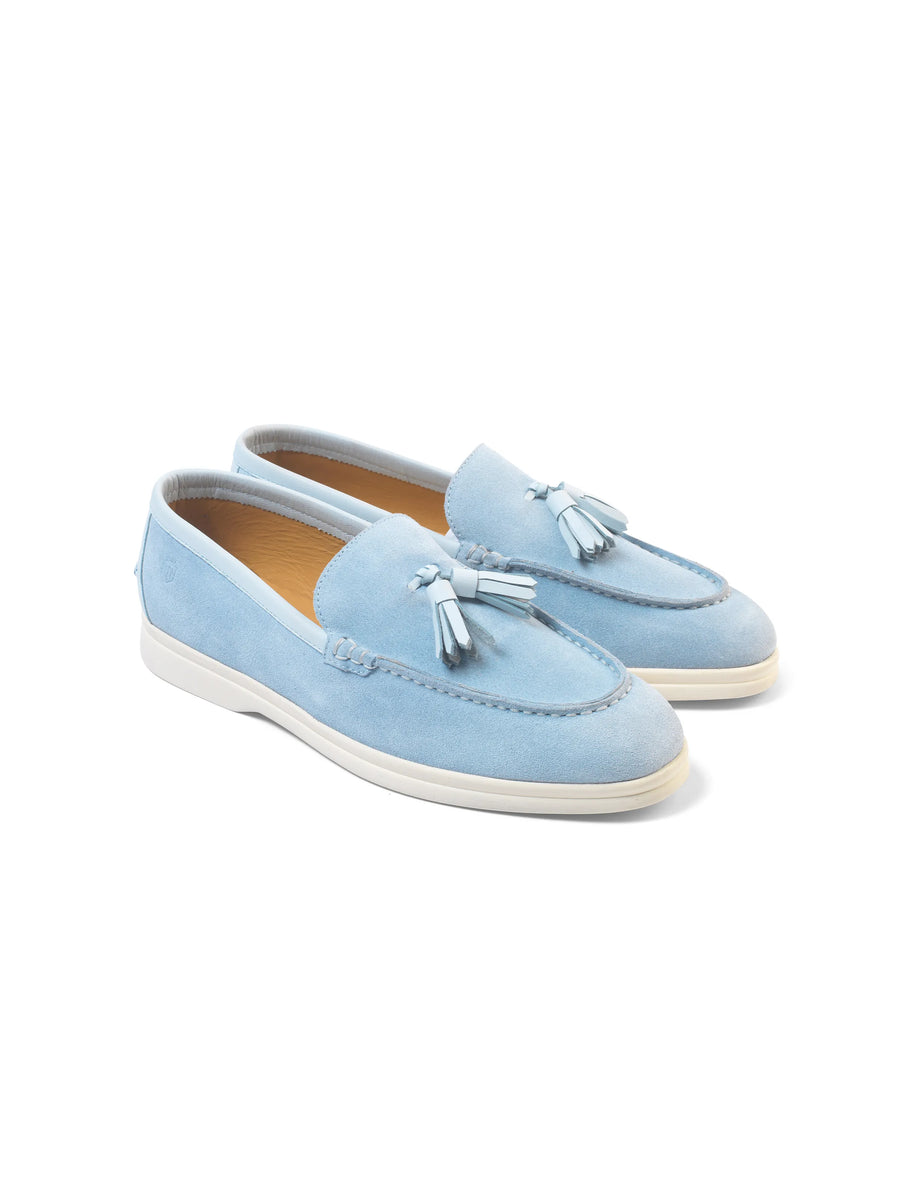 The Morston - Women's Loafer - Sky Blue Suede
