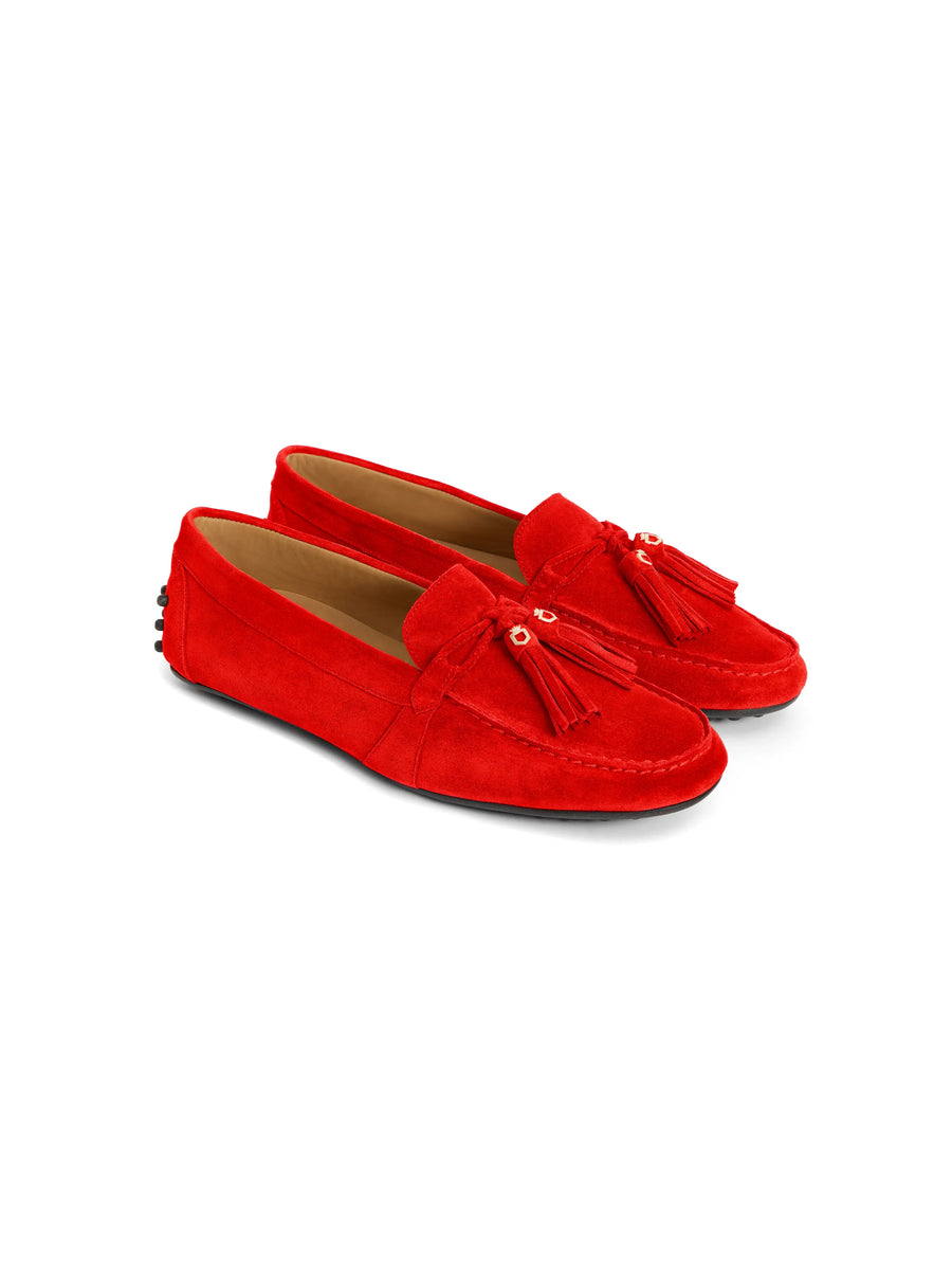 The Rutland - Women's Driving Shoes - Poppy Suede