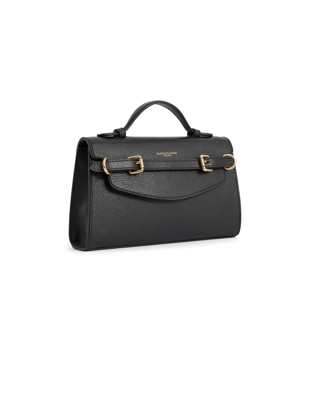 Town & Country - Clutch Bag - Black Pebbled Leather - Bags