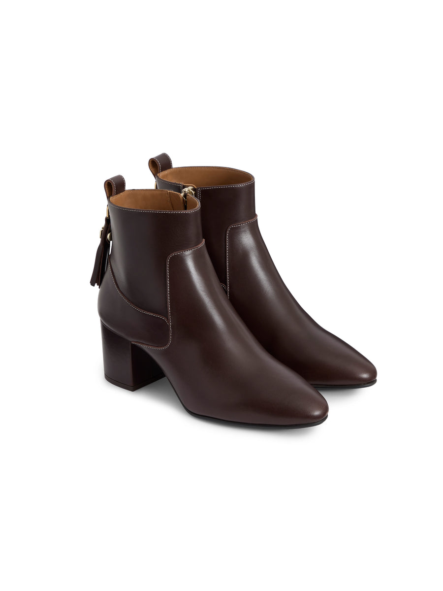 The Uppingham - Women's Ankle Boot - Mahogany Leather