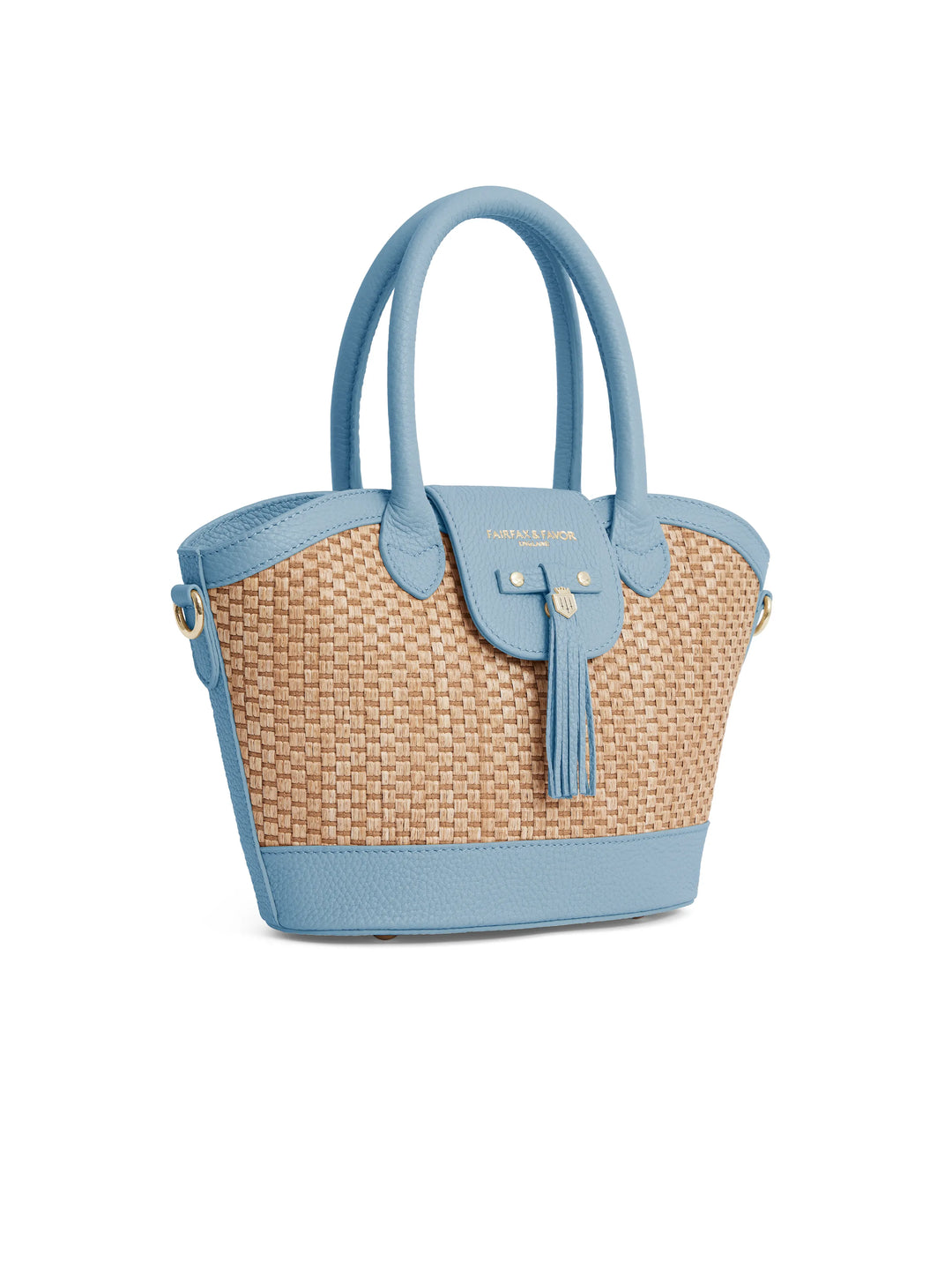Mini Windsor Basket Bag - Sky Blue Leather - Bags