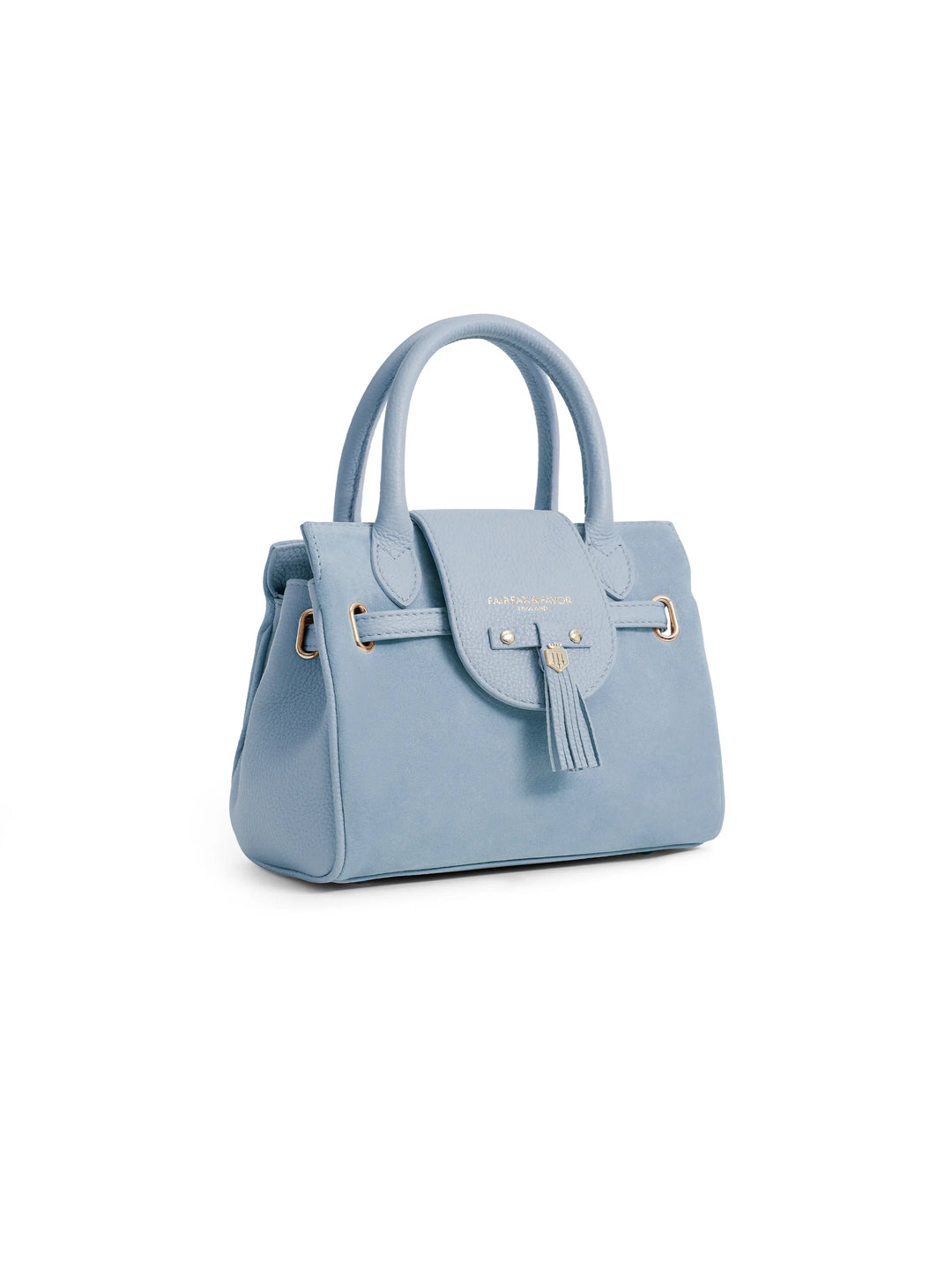 Mini Windsor Handbag - Sky Blue Suede - Bags
