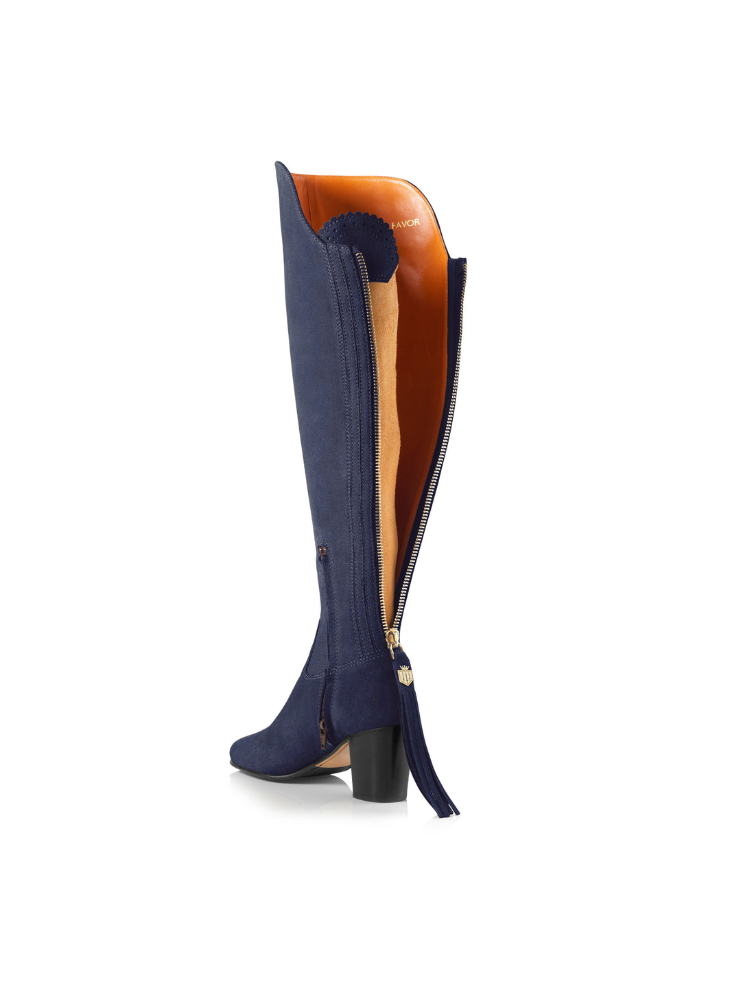 Heeled Amira - Ink Suede - Tall Boots