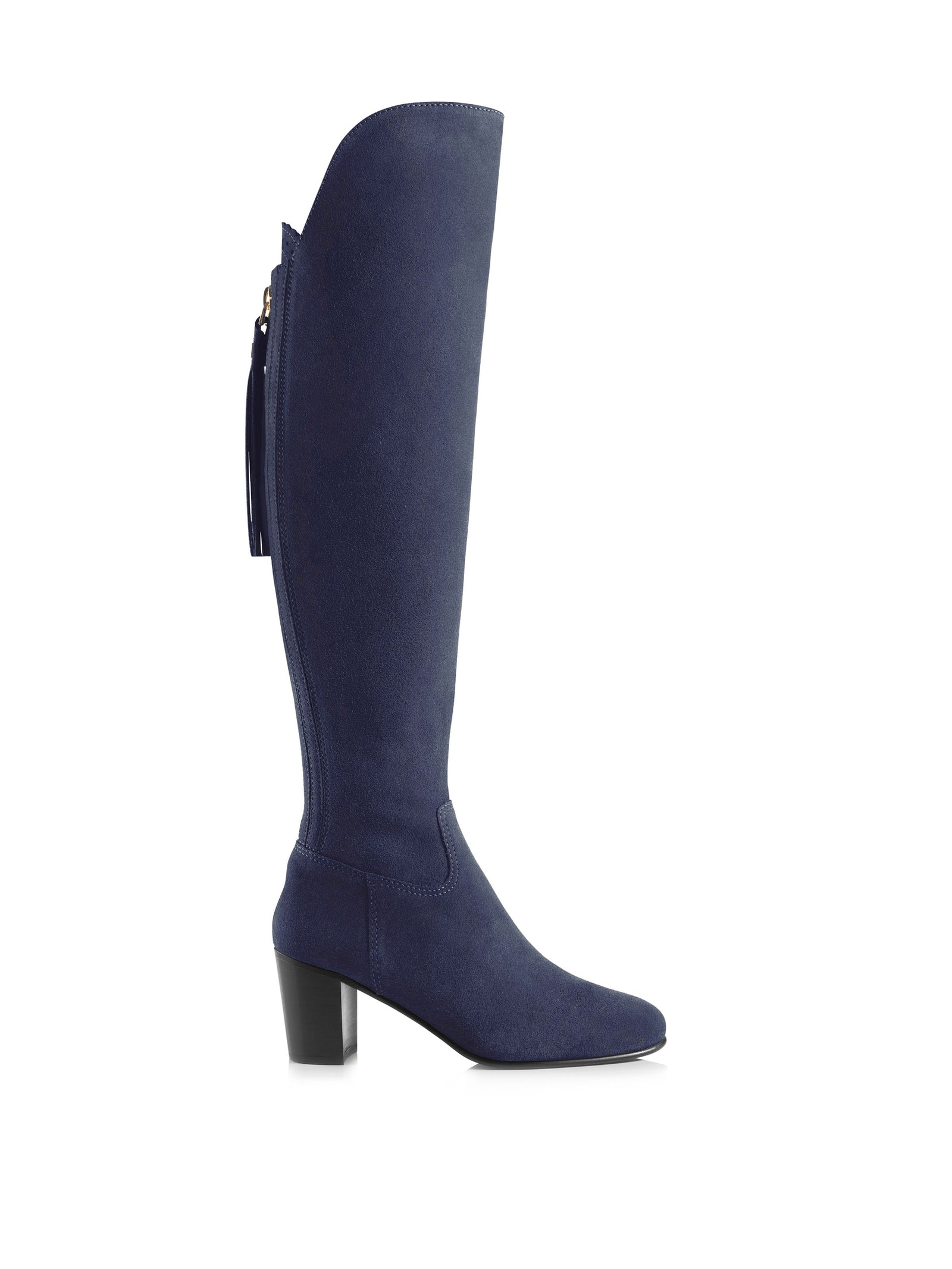 Heeled Amira Ink Suede