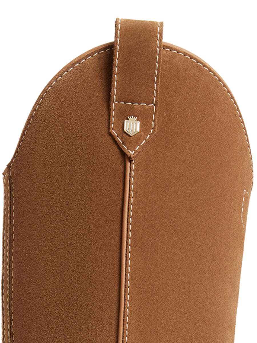 The Arizona - Women's Cowgirl Boots - Tan Suede