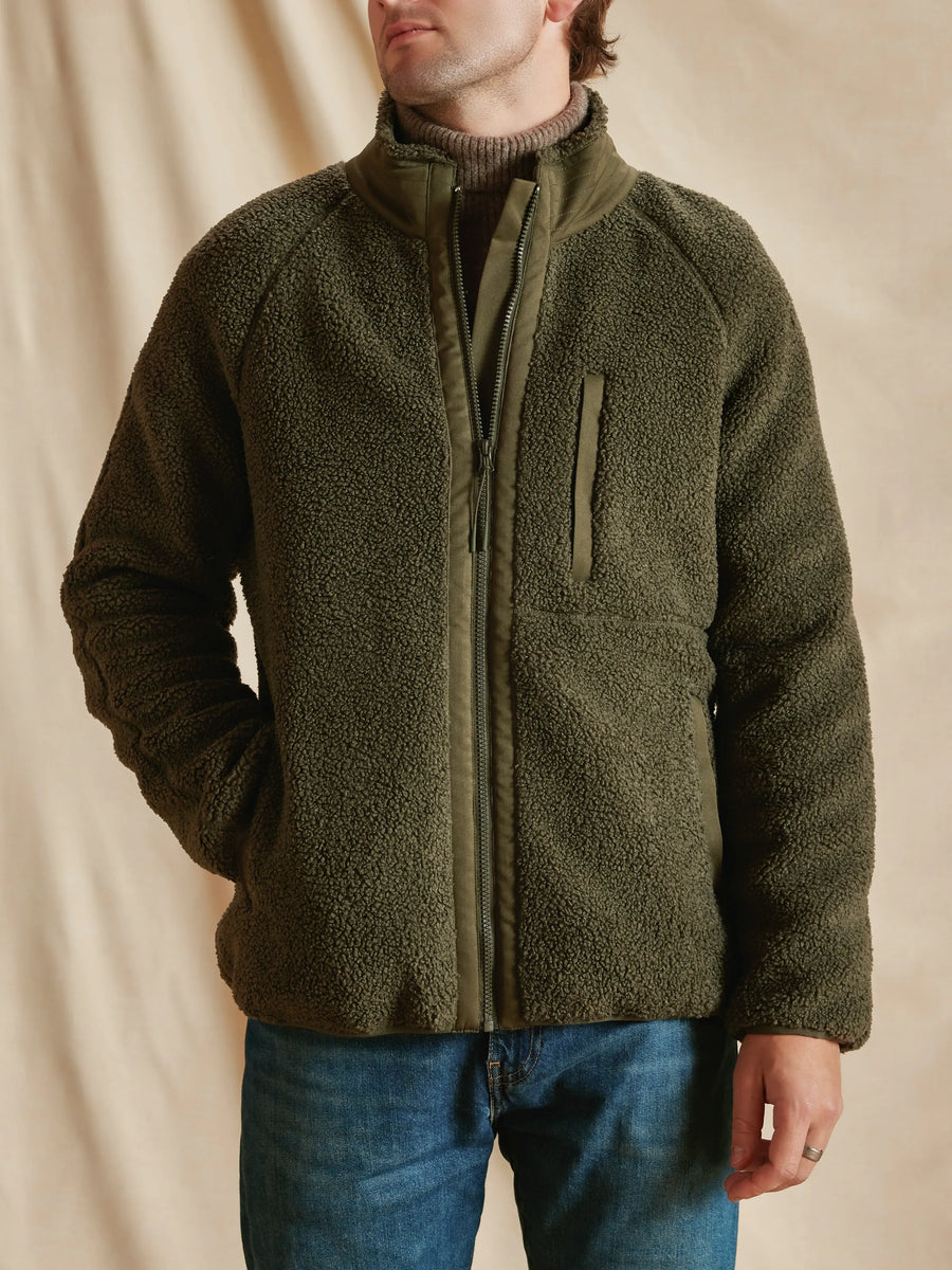 The Arlo - Men's Fleece Jacket - Khaki
