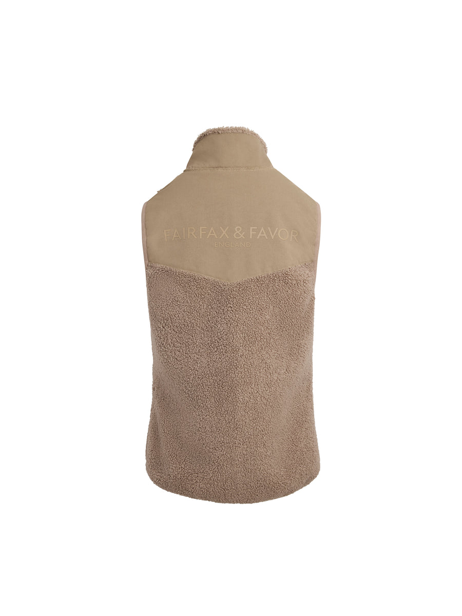 The Agnes - Women's Fleece Gilet - Fawn