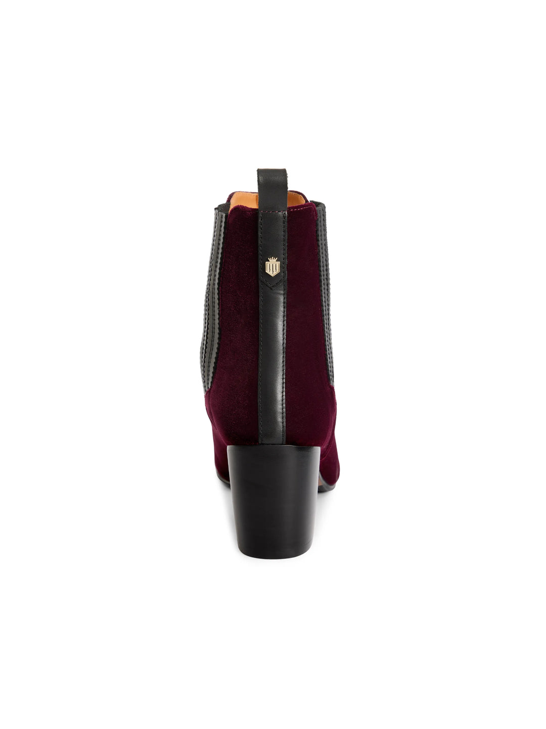 Limited Edition Heeled Electra Ankle Boot Elderberry Velvet - Ankle Boots