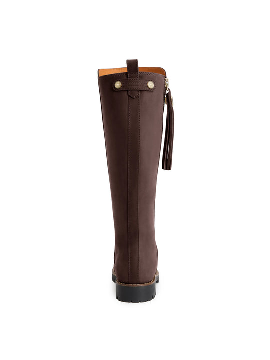 Knee High Oakham - Women's Waterproof Boot - Mahogany | Fairfax