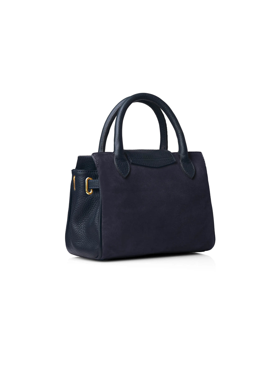The Windsor - Women's Mini Handbag - Navy Suede