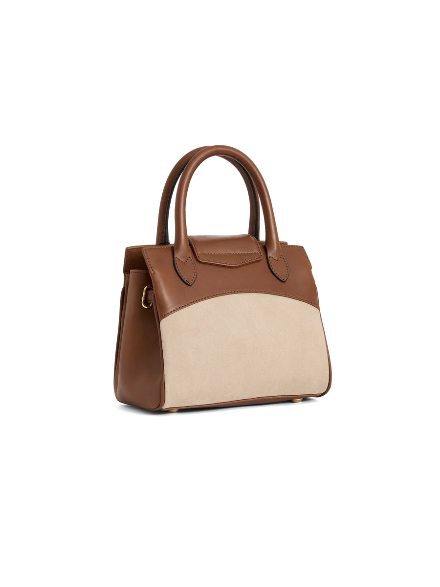The Windsor - Women's Handbag - Tan & Stone Leather