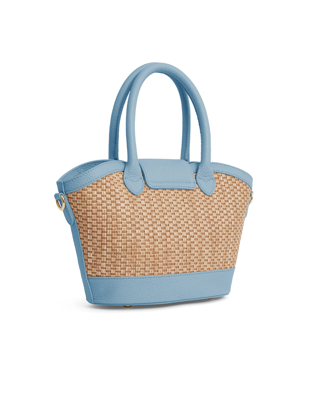 Mini Windsor Basket Bag - Sky Blue Leather - Bags