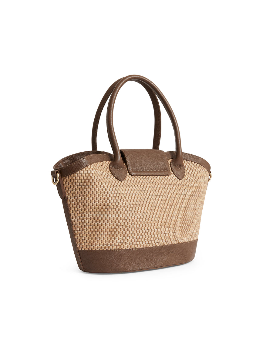 The Windsor - Women's Basket Bag - Tan Leather