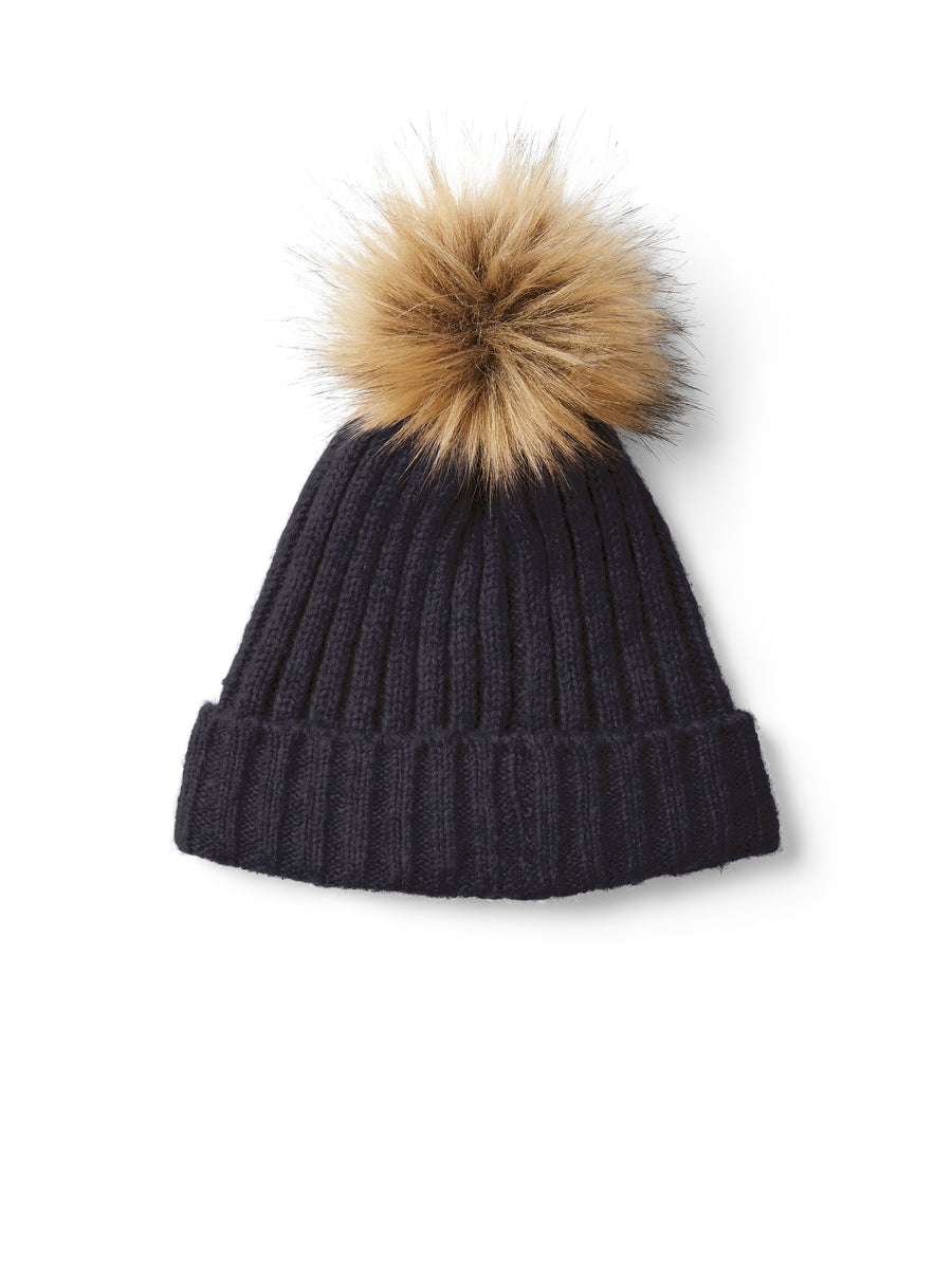 The Signature Bobble Hat - Women's Bobble Hat - Navy