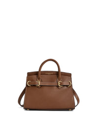 Town & Country - Micro Top Handle Bag - Tan Pebbled Leather
