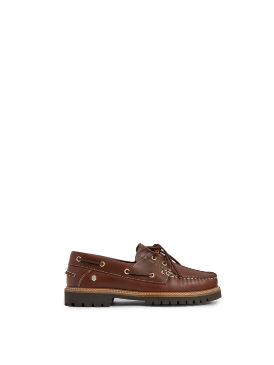 Aldeburgh - Women's Deck Shoe - Tan Leather | Fairfax & Favor