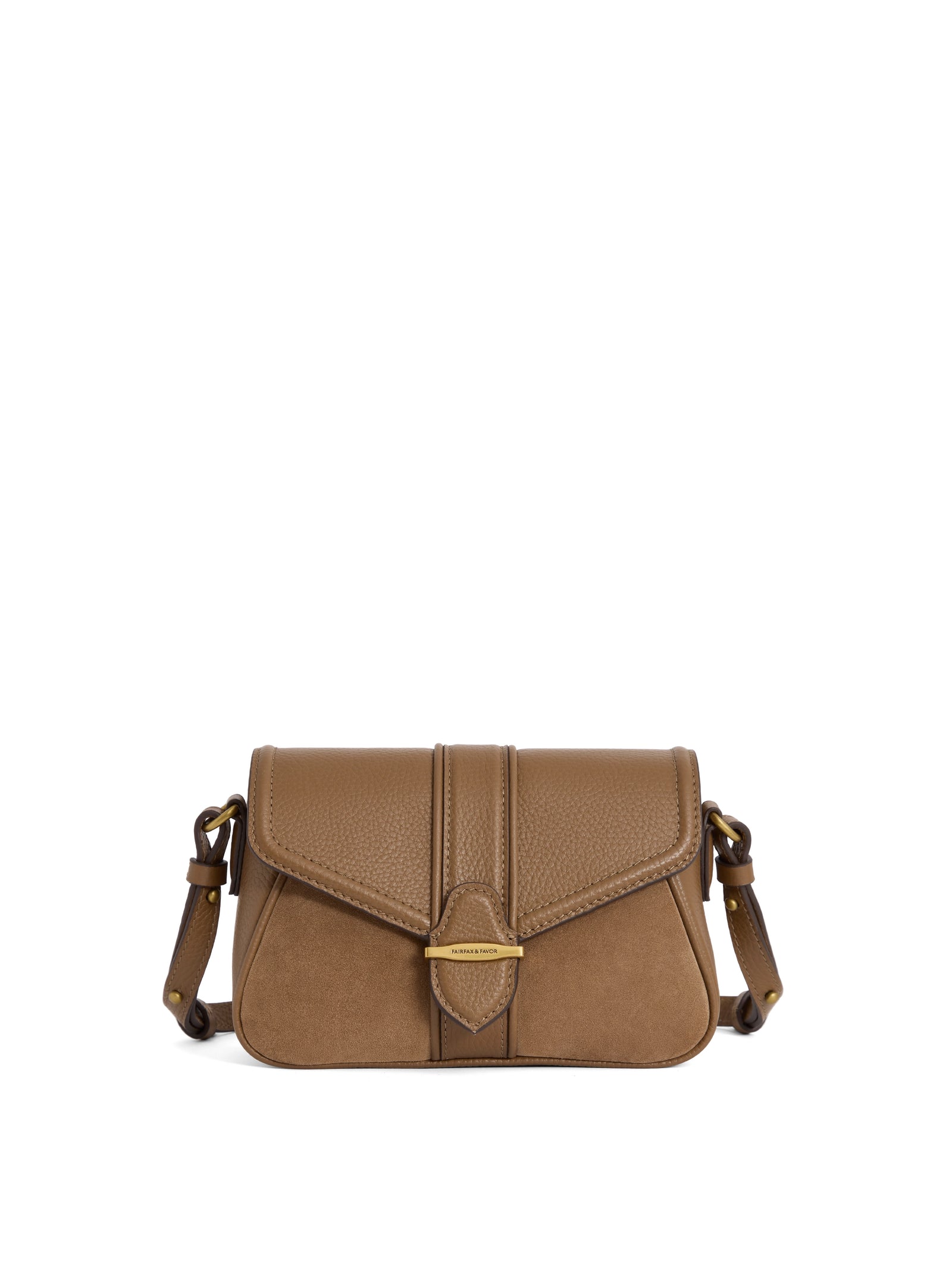 Aviemore Crossbody Bag - Tan Suede