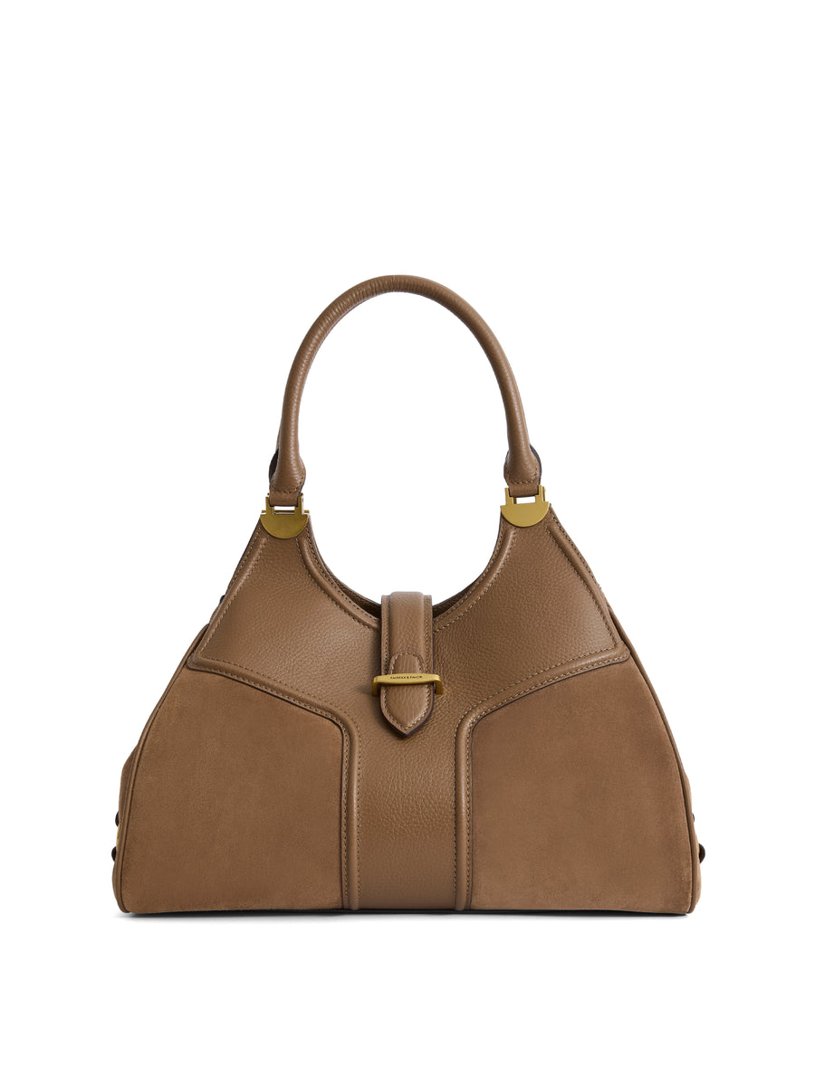 The Aviemore - Women's Shoulder Bag - Tan Suede