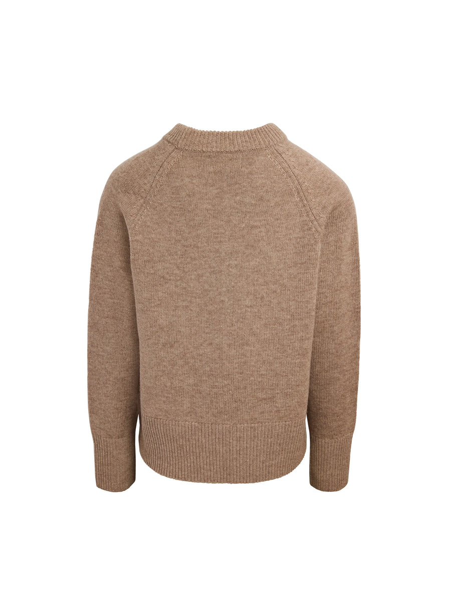 The Anna - Women's Jumper - Biscuit Wool & Cashmere