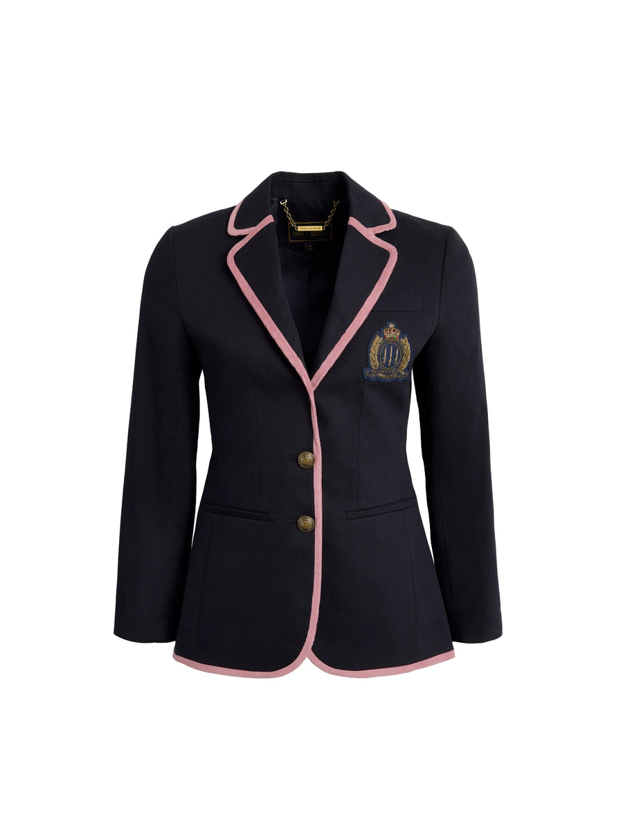 Bryony - Women's Blazer - Navy & Pink Breast Cancer Now Limited Edition